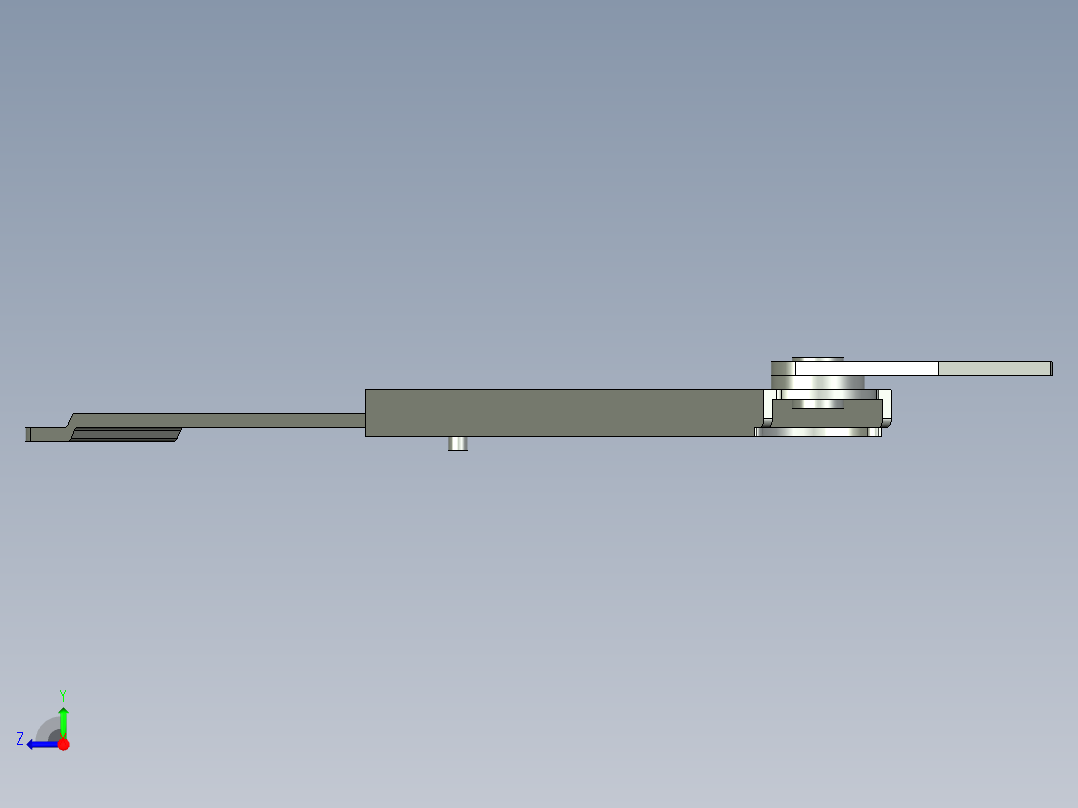 一字拉架 拉杆右视图