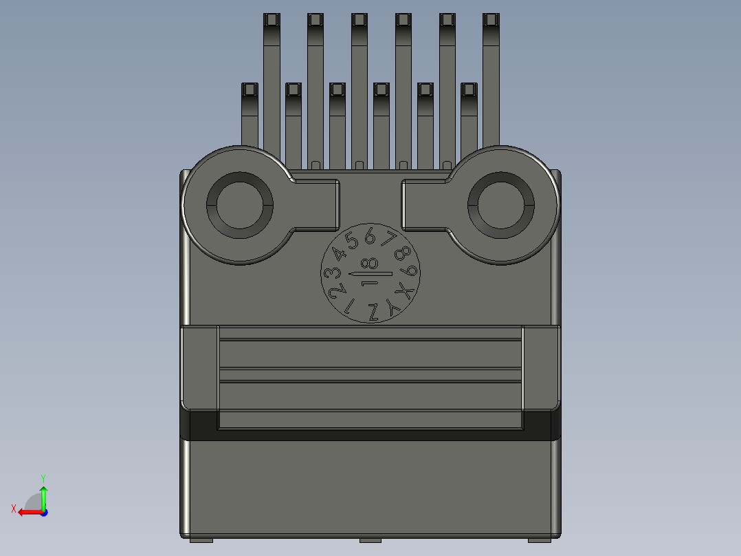 连接器AAUS01AP2-012K024后视图