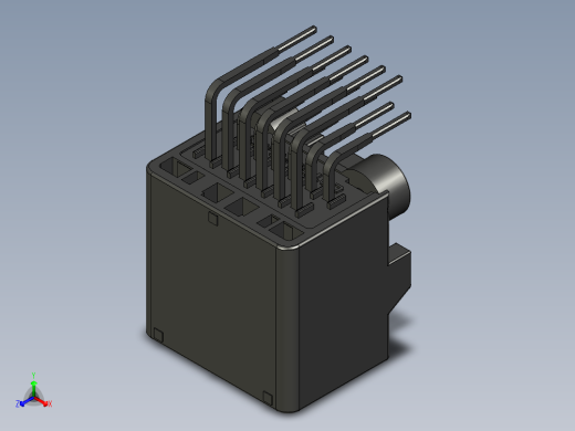 连接器AAUS01AP2-012K024正等轴测缩略图