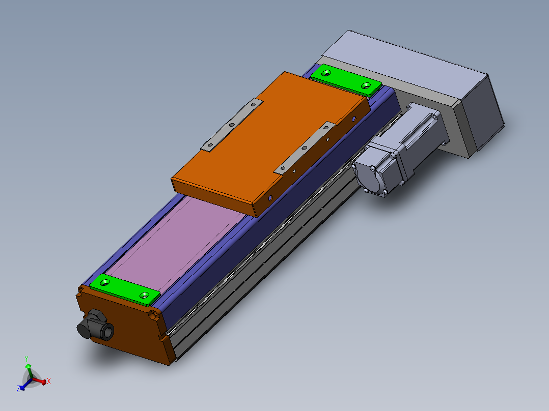 MCH丝杆全封闭MCH12-BR-100W主视图