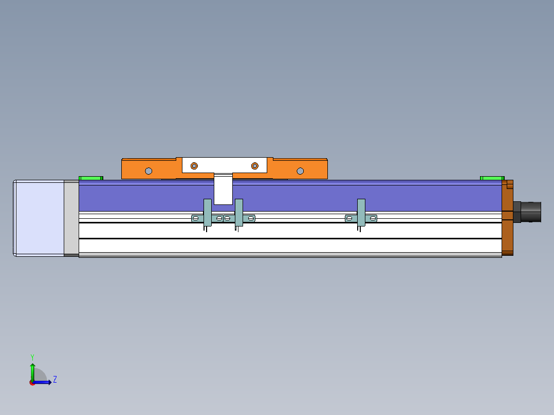 MCH丝杆全封闭MCH12-BR-100W左视图