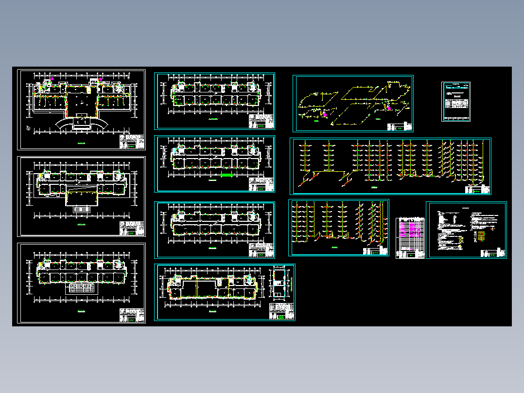 鞍山某八层办公楼采暖图