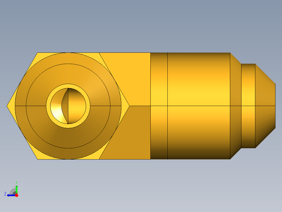 扩口式工业通用硬管接头Union Elbow 155F-3右视图