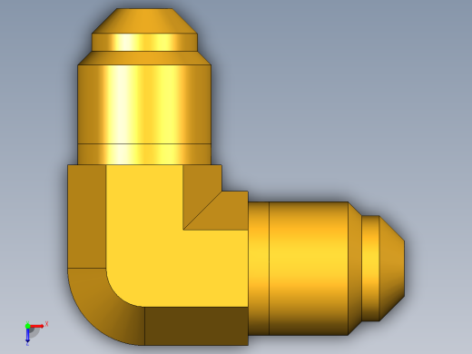 扩口式工业通用硬管接头Union Elbow 155F-3俯视缩略图