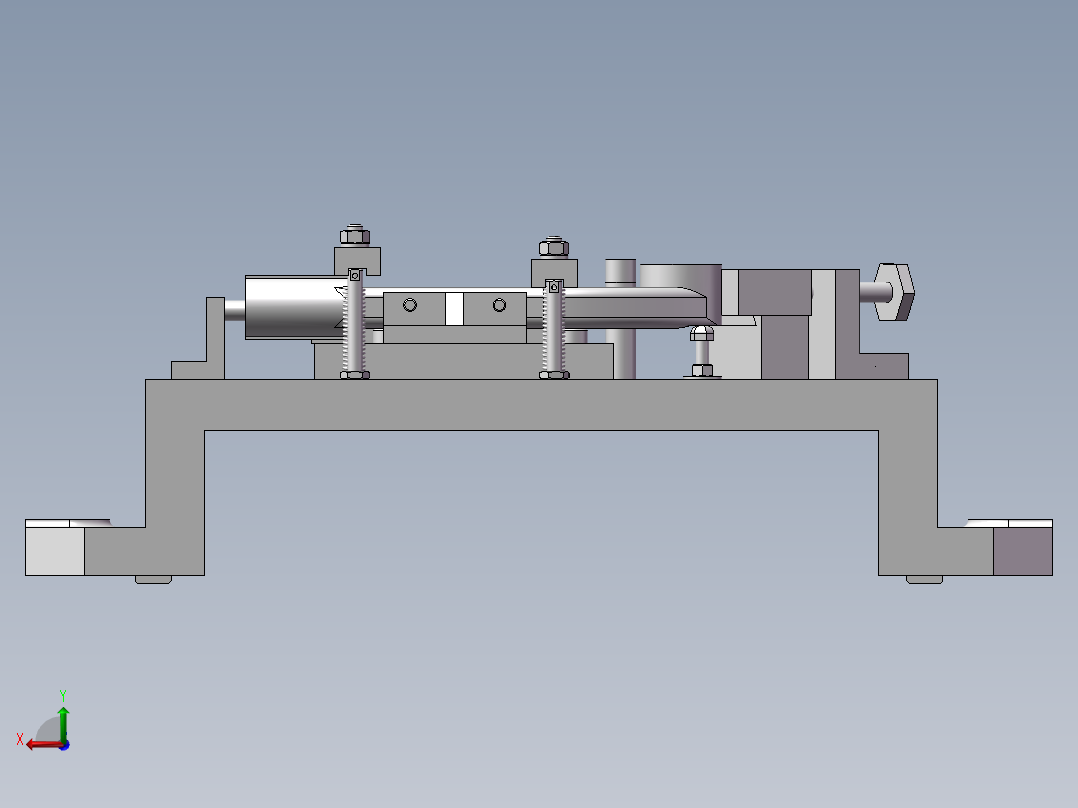C1318自动车床手柄零件铣32上端面夹具含三维SW+CAD图纸后视图