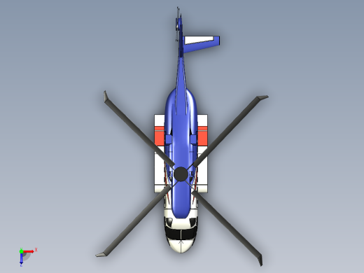 SirKosky S-92 直升机---格式为：STP俯视缩略图
