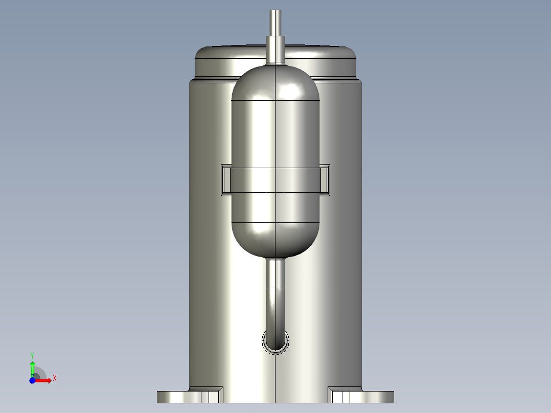 LG 旋转式压缩机--stp前视图