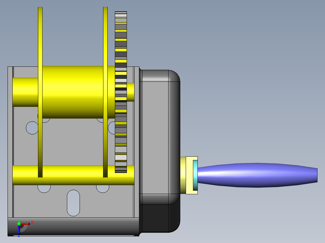 绞车 卷扬机 (44)俯视图