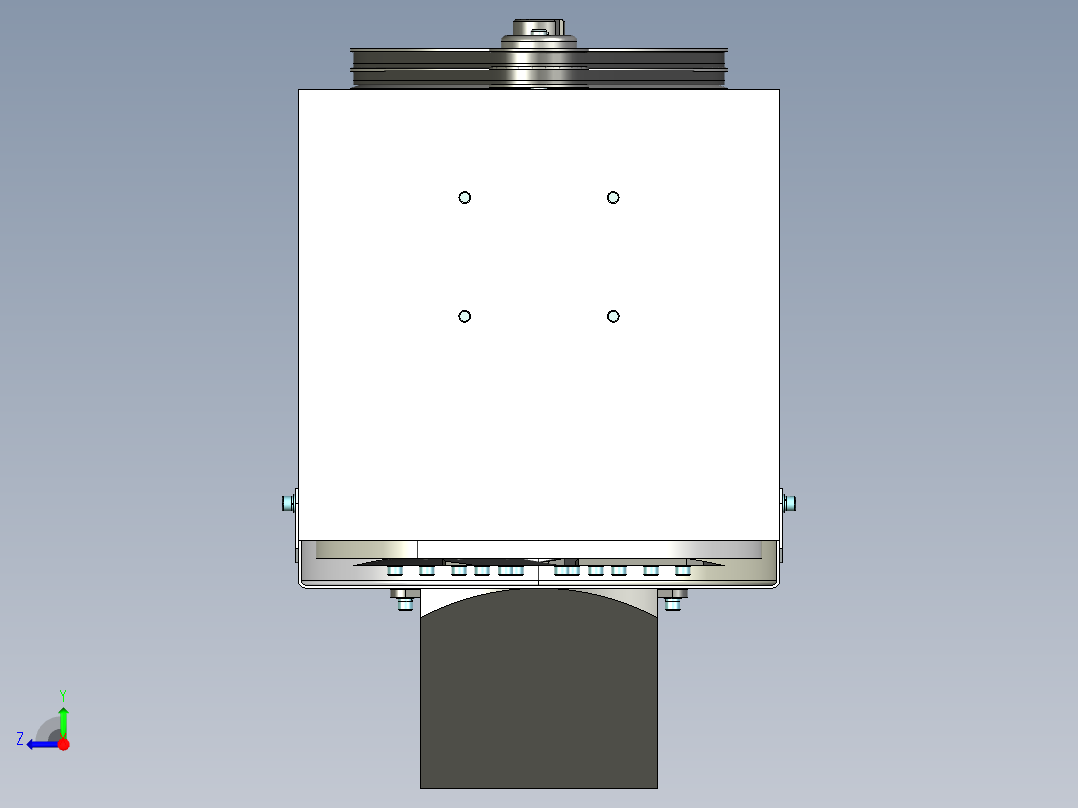 土豆切片机设计含三维二维说明书右视图
