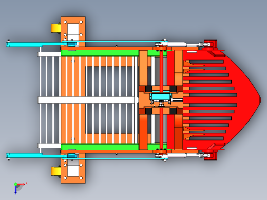 新式小型马铃薯挖掘机俯视缩略图