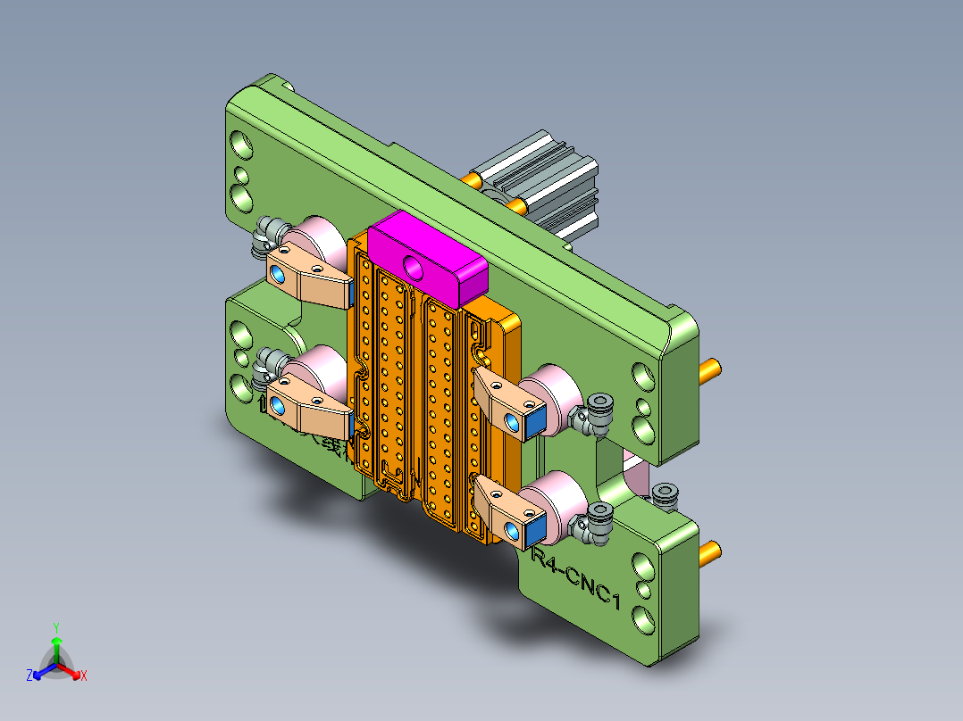 R4-CNC1笔记本CNC工装夹具三维模型-150831主视图