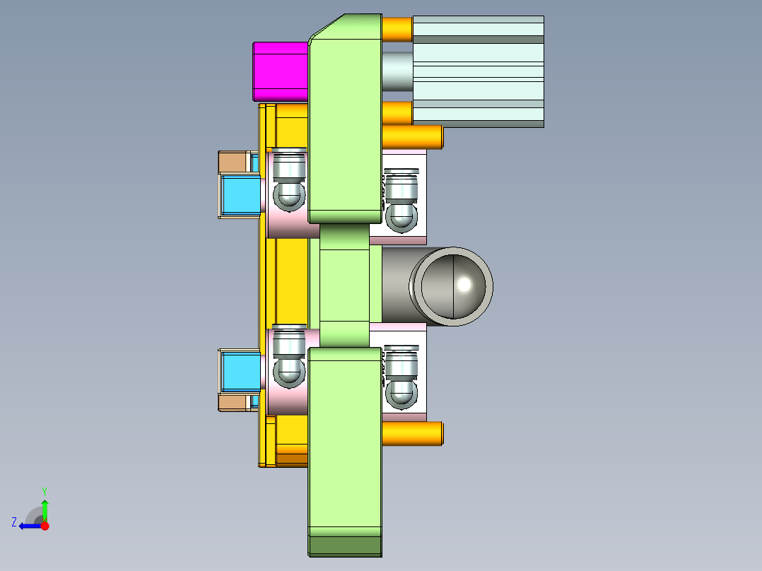 R4-CNC1笔记本CNC工装夹具三维模型-150831右视图