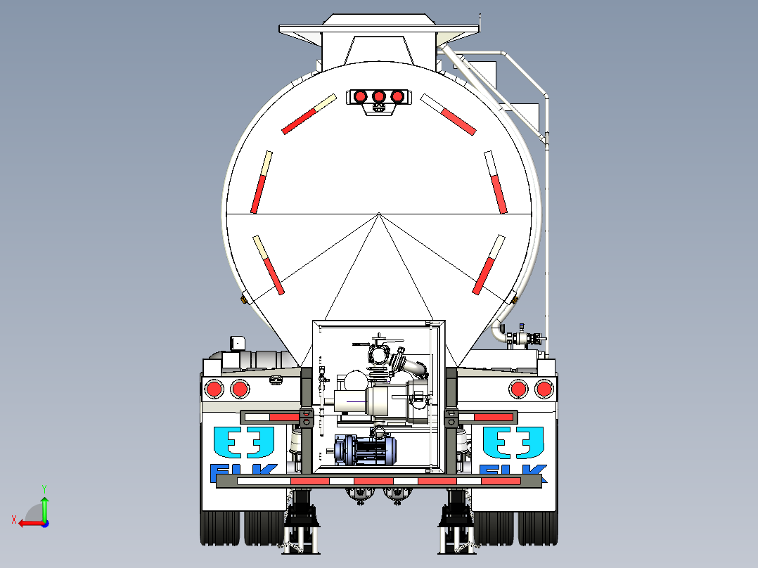 挂车拖车semirremolque-38-000l-con-descarga-por-bomba STP后视图