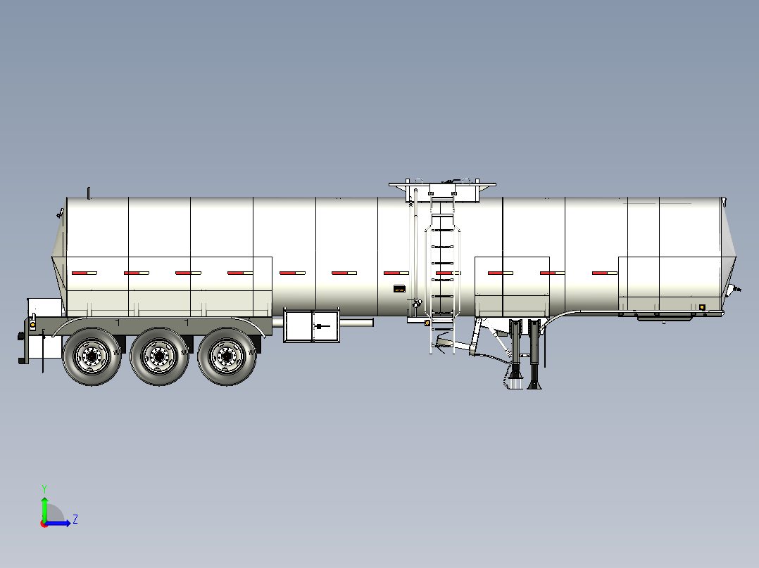 挂车拖车semirremolque-38-000l-con-descarga-por-bomba STP左视图