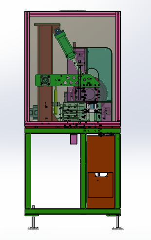 高速锯切裁断机（sw18可编辑+cad+bom）