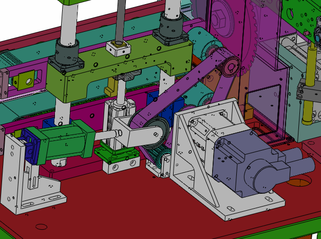 高速锯切裁断机（sw18可编辑+cad+bom）