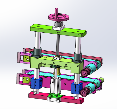 高速锯切裁断机（sw18可编辑+cad+bom）