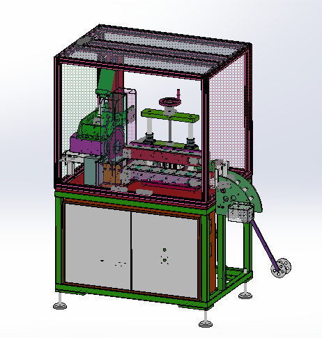 高速锯切裁断机（sw18可编辑+cad+bom）