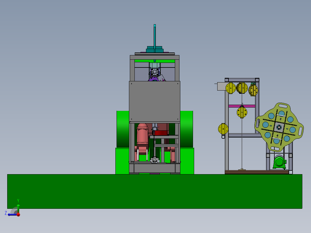 钢材打捆机sw22可编辑右视图