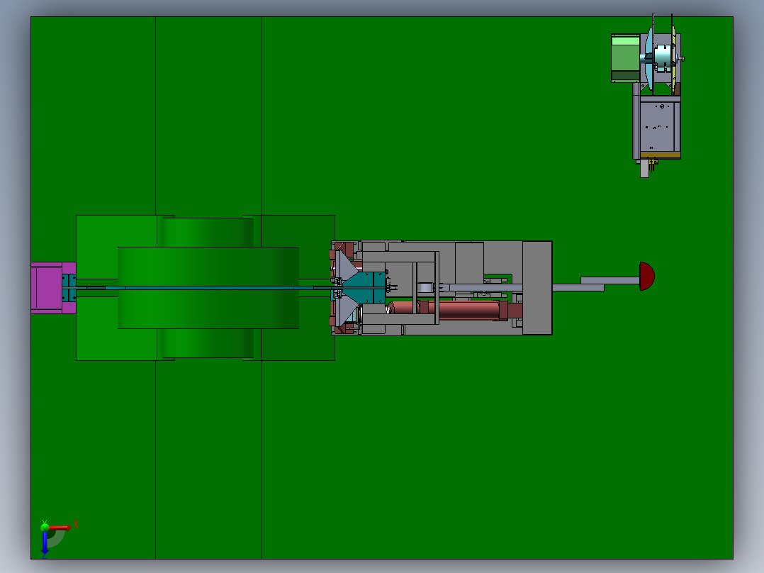 钢材打捆机sw22可编辑俯视图