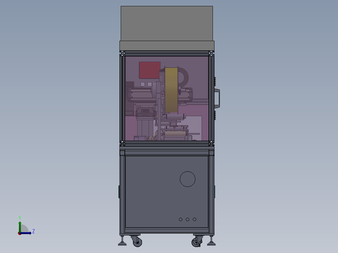 手机半自动贴膜机sw18可编辑左视图