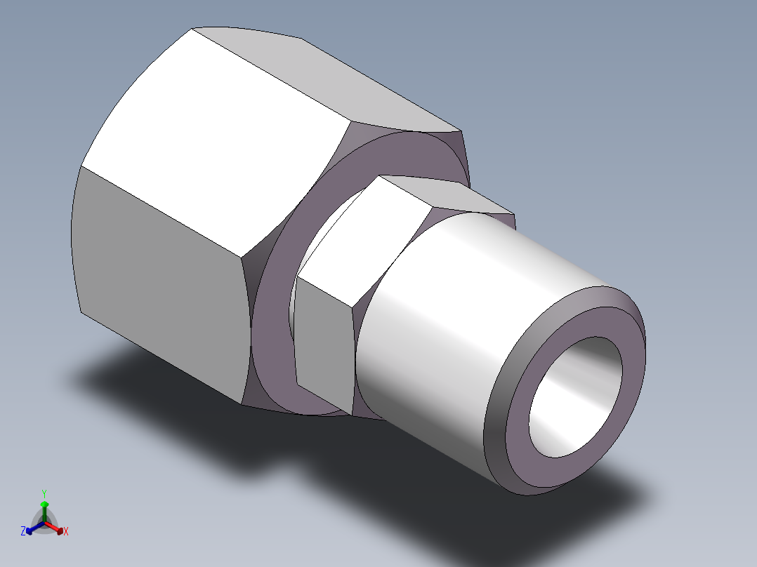 直通变径接头、2D-14-16主视图