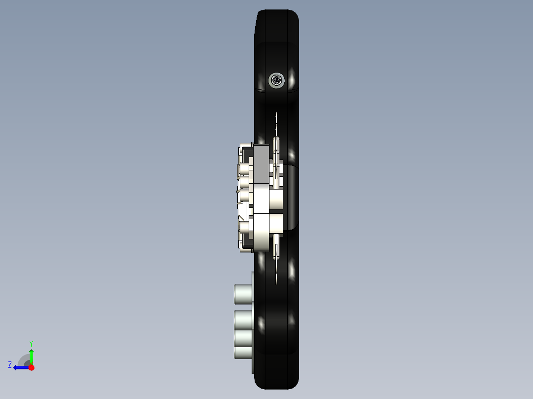 B2004619-改装电鳐低音吉他右视图