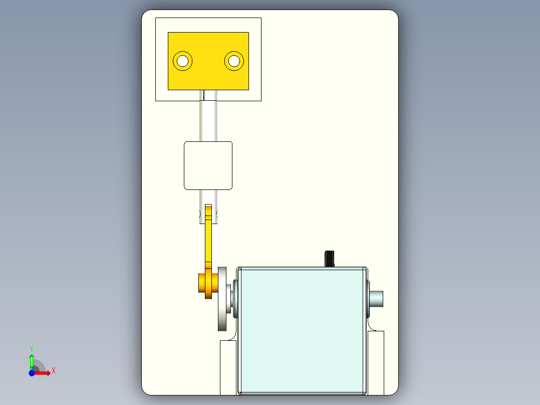工件寿命检测工装前视图