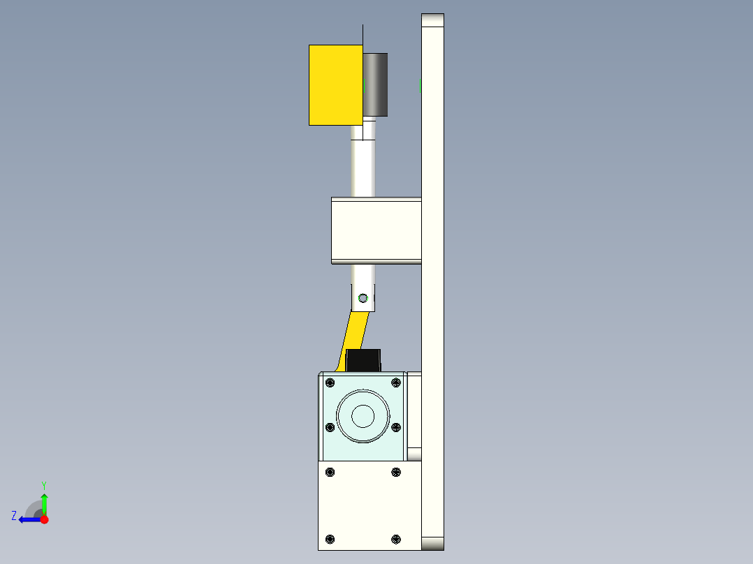 工件寿命检测工装右视图