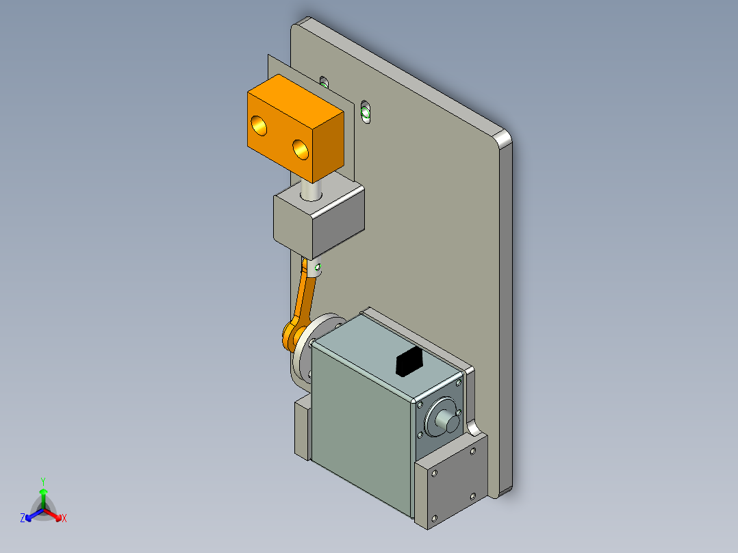 工件寿命检测工装正等轴测图