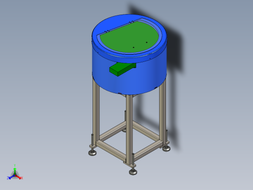 二款圆盘振动隔音框架（量产数模）