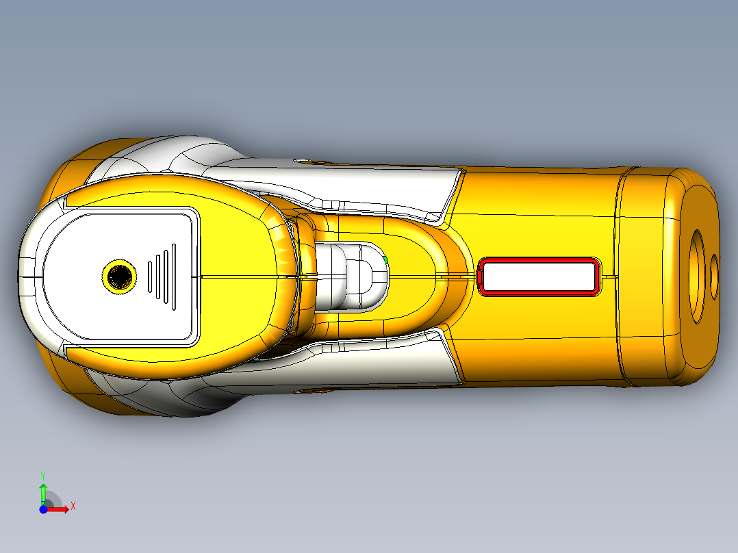工业用高温红外测温枪前视图