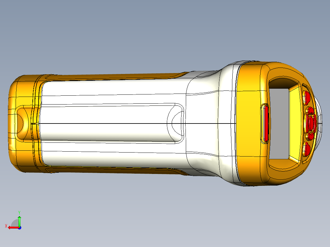 工业用高温红外测温枪后视图