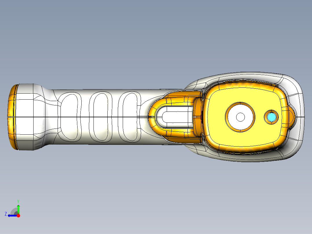 工业用高温红外测温枪右视图