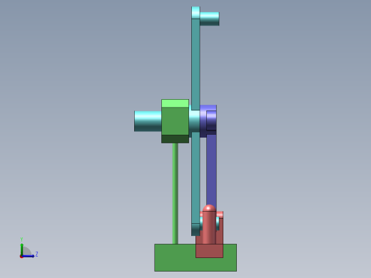 滑槽往返机构左视缩略图
