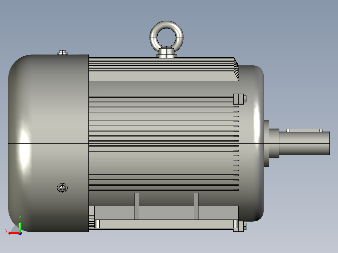 YH系列B3型高转差率三相异步电动机YH100L2-4后视图