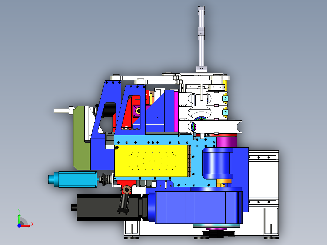 自动化数控弯管机前视图