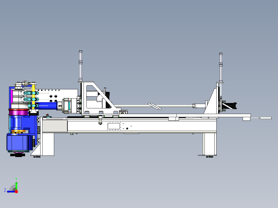 自动化数控弯管机右视图