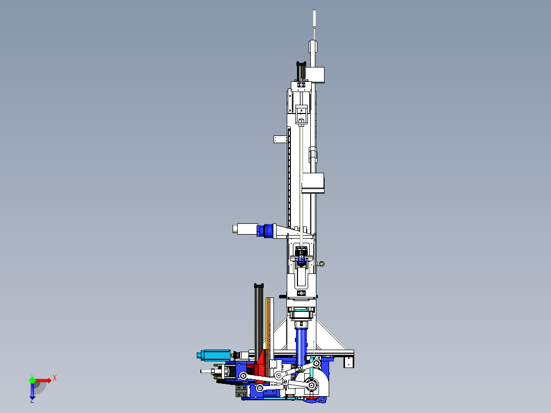 自动化数控弯管机俯视图