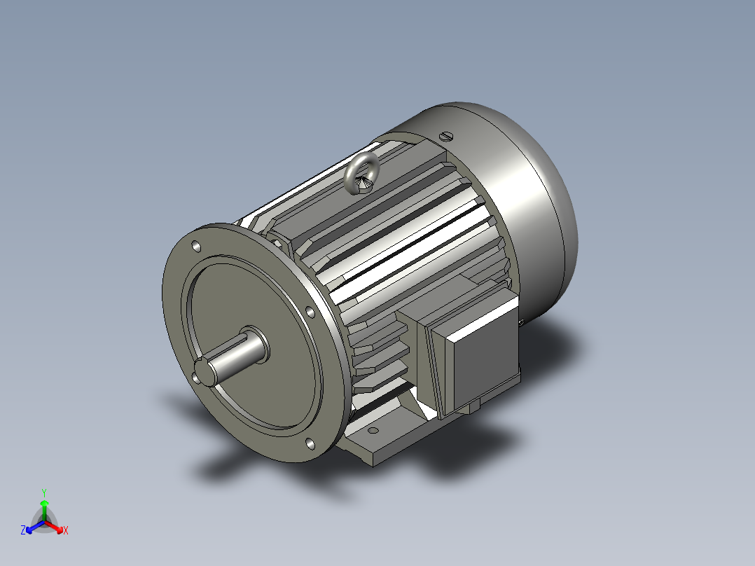 电机电机电机Y132M1-6-4KW主视图