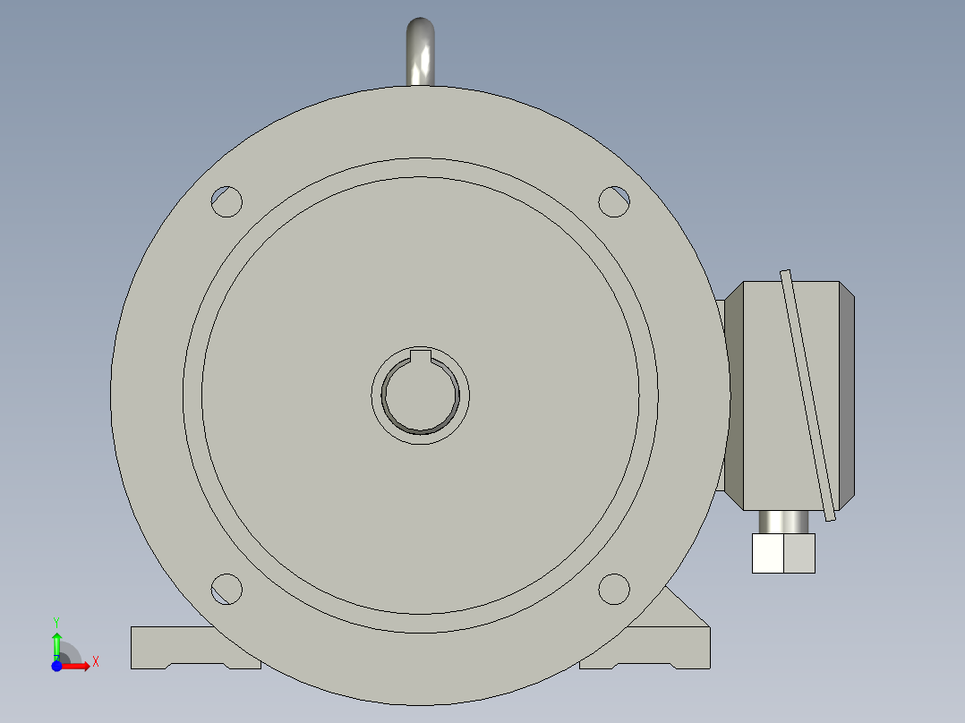 电机电机电机Y132M1-6-4KW前视图