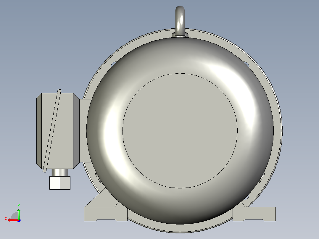 电机电机电机Y132M1-6-4KW后视图