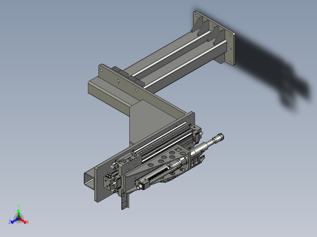 拧紧组件正等轴测图