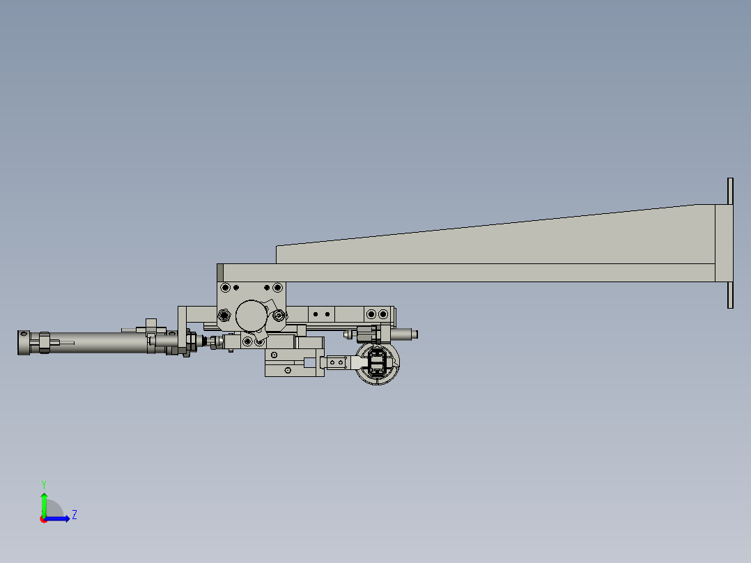 XMGZDTD-I1-0000NG下料组件左视图