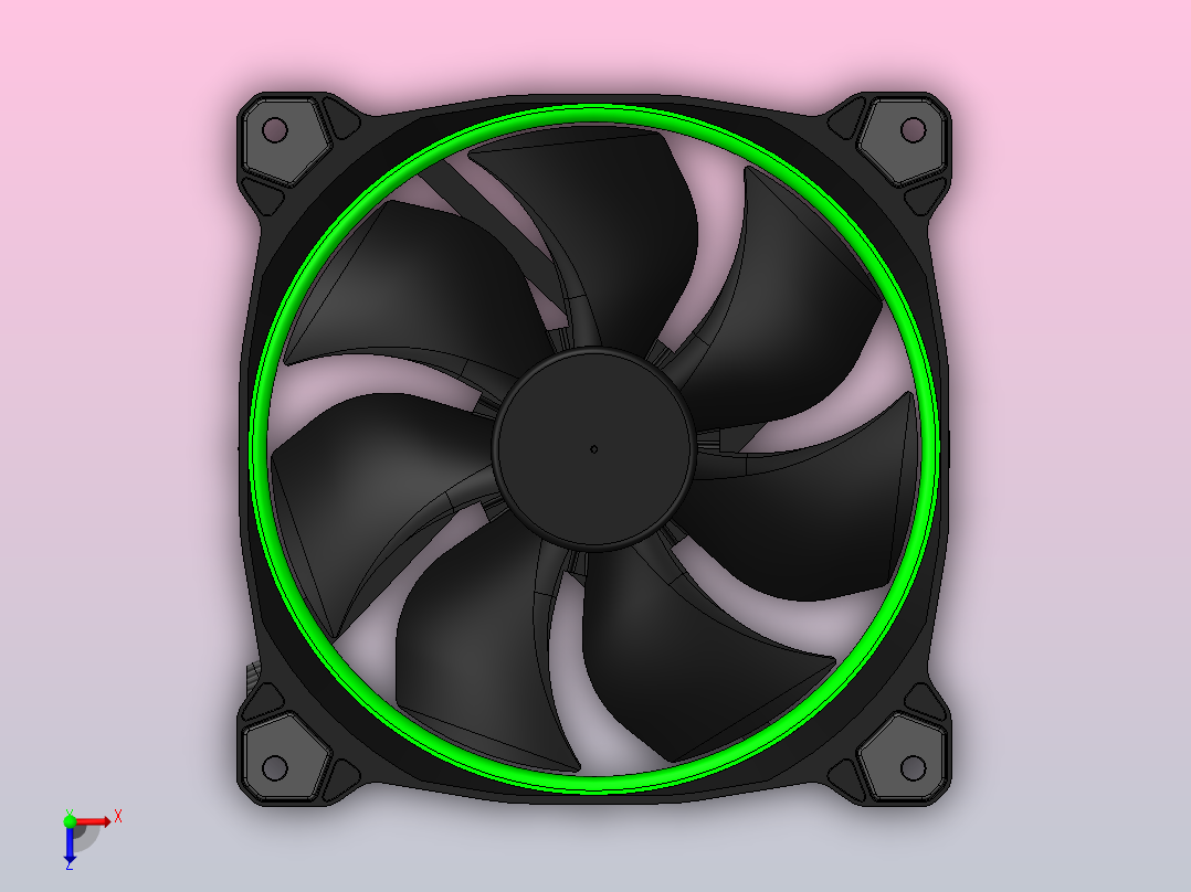 冷却风扇主视图