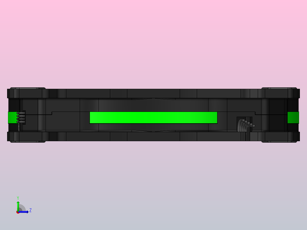 冷却风扇左视图