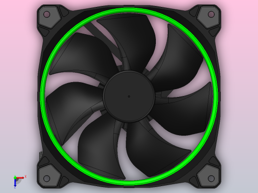 冷却风扇俯视缩略图