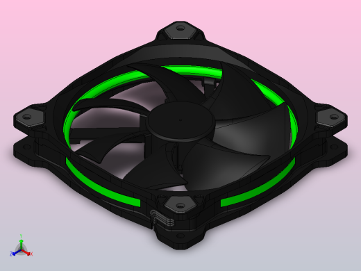 冷却风扇正等轴测缩略图