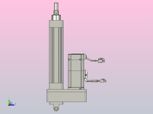 轻载电动缸TPA-ESR40-1210C-L100-MR-CB-W-P40-C3左视缩略图