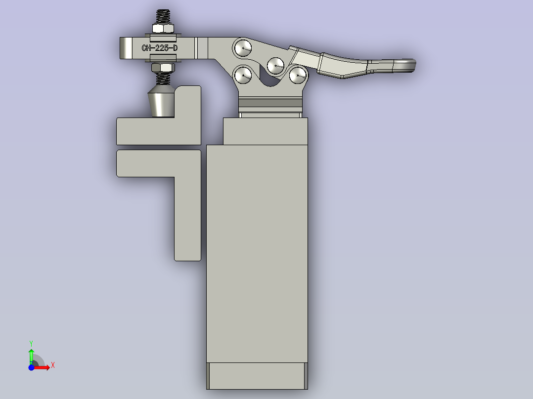 定位座单元2-1前视图